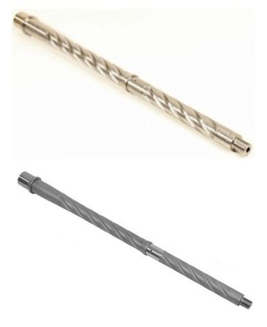 Alpha Shooting Sports CHF 5.56 NATO Mid Spiral Fluted Barrel, 16in, Stainless, ALP16-556SSSFCH by USA Alpha Shooting Sports AR15 Rifle Barrels