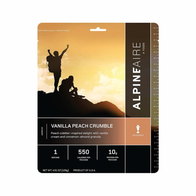 Katadyn Alpine Aire Foods Vanilla Peach Crumble 1 Serving