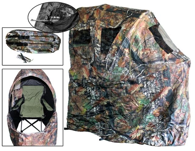 Altan My Chail Hunting Blind 1-Person 250 lbs Capacity 200D Camo 16 x 20 x 17 in - Altan
