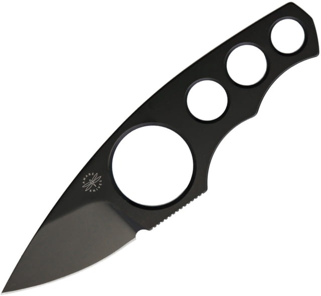 Amare A-MAX Fixed Blade PVD Knife 1.88" black PVD coated 14C28N Sandvik stainless bl - Amare