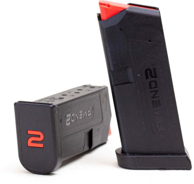nd2 A2-42 Pistol Magazine Glock 42 .380 Auto 6 Round Black 1 Pack Polymer 6RD Ammo