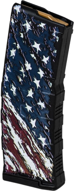 nd2 American Flag AR-15/M4/M16 Mod-3 5.56x45mm NATO/.223 Remington 30 Round Rifle Magazine Black 30 Ammo