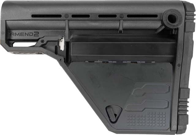 Amend2 AMS Modular Mil-Spec Carbine Stock Full Storage Model Black - Amend2