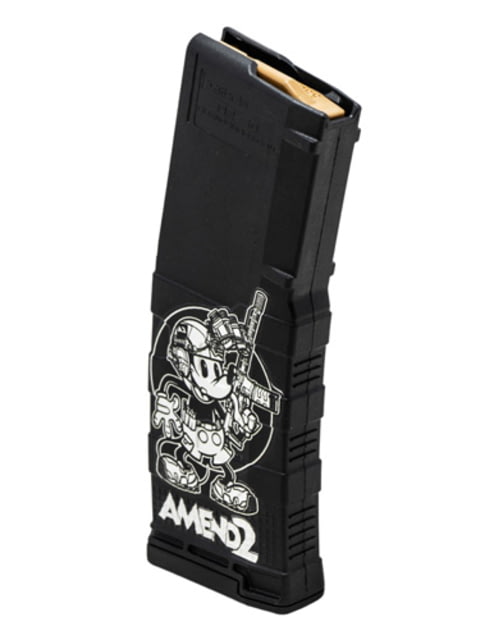 AMEND2 AR-15/M4/M16 5.56X45MM NATO/.223 REM MOD-3 BLK CUSTOM PRINTED STEAMBOAT WILLIE 30/RD MAG - Amend2
