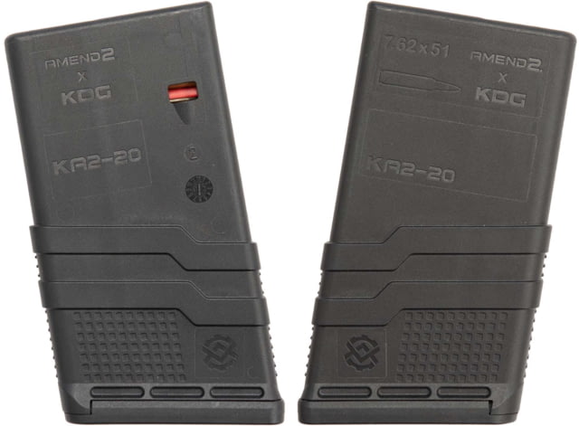 nd2 Kinetic Development Group Mod-3 Magazine KA2-20 SCAR 17/17S/20/20S 7.62x51mm NATO/.308 Winchester 20 Round Black 20RD Ammo