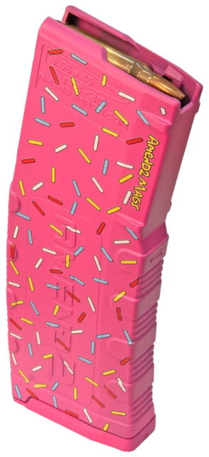 nd2 Sprinkle Donut Mod-2 Magazine AR-15/M4/M16 5.56x45mm NATO/.223 Remington 30 Round Pink 1 Pack Polymer 30RD Ammo