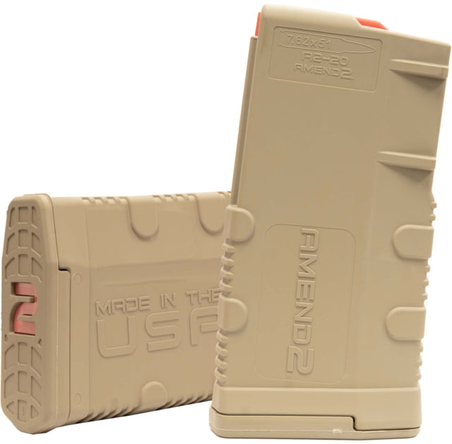 nd2 Mod-2 Rifle Magazine SR-25/M110/AR-10 7.62x51mm NATO/.308 Winchester 20 Round Flat Dark Earth 1 Pack Polymer 20RD Ammo