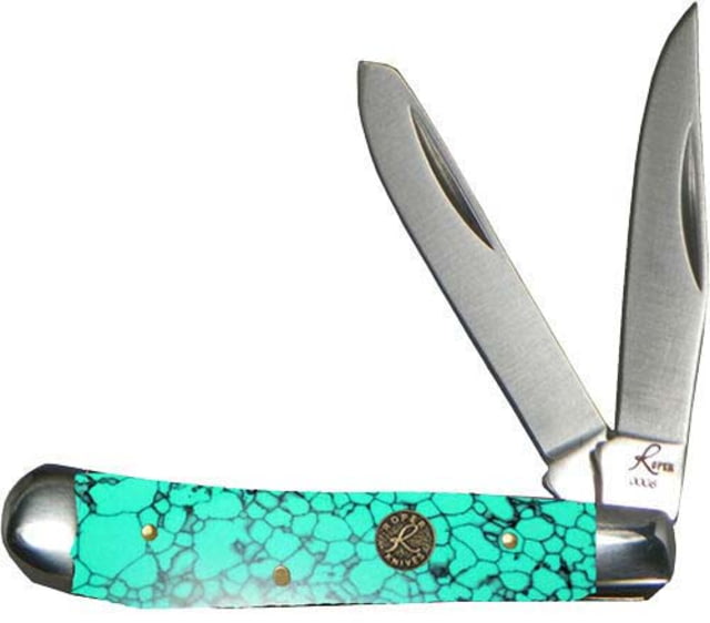 American Buffalo Knife Abkt Roper Series Stone Peanut Peanut 2-blade Sea Foam - American Buffalo Knife