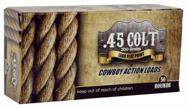 rican Cowboy Ammunition American Cowboy .45 Long Colt 200gr. Lead Flat-nose 50-pack Ammo