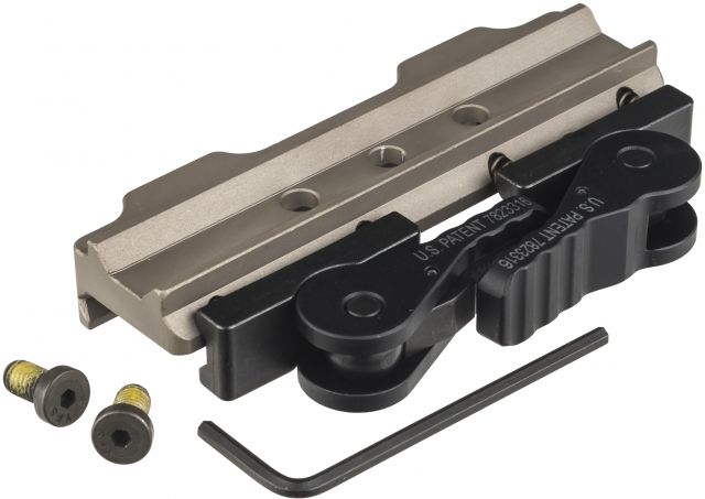 American Defense Manufacturing AD-B3-HD Modular Base, Standard Lever, Flat Dark Earth, AD-B3-HD STD FDE by USA American Defense Manufacturing One Piece Rifle Scope Mounts