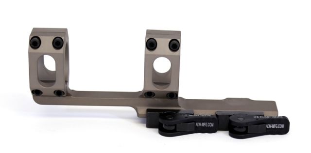 Open Box Dealer Demo American Defense Manufacturing AD-RECON-X Scope Mount Standard Lever Flat Dark Earth 32mm AD-RECON-X 32 STD FDE - American Defense Manufacturing