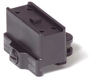 USED American Defense Manufacturing Aimpoint T1 Micro Mount 1 Piece Co-Witness Standard Lever Black AD-T1-10 STD EDEMO7 Used Condition Fair - American Defense Manufacturing