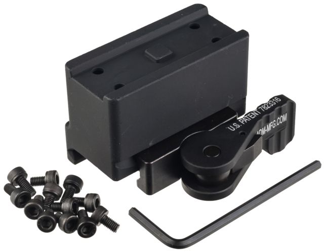 EDEMO American Defense Manufacturing Aimpoint T1 Micro Mount 1 Piece Lower 1/3rd Co-Witness Tactical Lever Black AD-T1-11 TAC R EDEMO4 Used Condition - American Defense Manufacturing