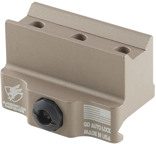 American Defense Manufacturing Modular Base w/ Titanium Lever Assembly Flat Dark Eath 1.8 in - American Defense Manufacturing