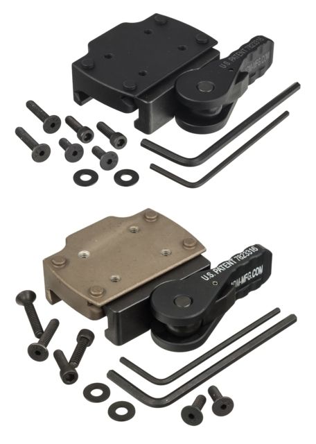American Defense Manufacturing Leupold Deltapoint Pro Red Dot Sight Mounts, Titanium Lever, Black, AD-TR STD-TL by USA American Defense Manufacturing Red Dot Sight Mounts