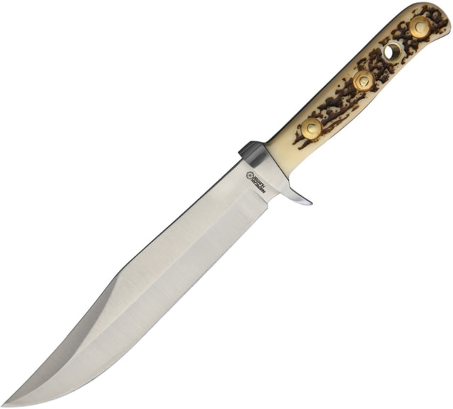 American Hunter Bowie Knife 6.5" satin finish stainless clip point blade Imitation stag handle AH017 / PUMA - American Hunter