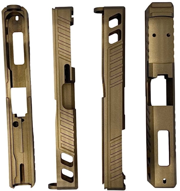 USED American Tactical Arms ATA17 Badger Stripped Ambidextrous Slide w/Optic Cut Trijicon RMR/Holosun Burnt Bronze SLD-ATA17-BDR-BBZ-RMR EDEMO1 Used - American Tactical Arms