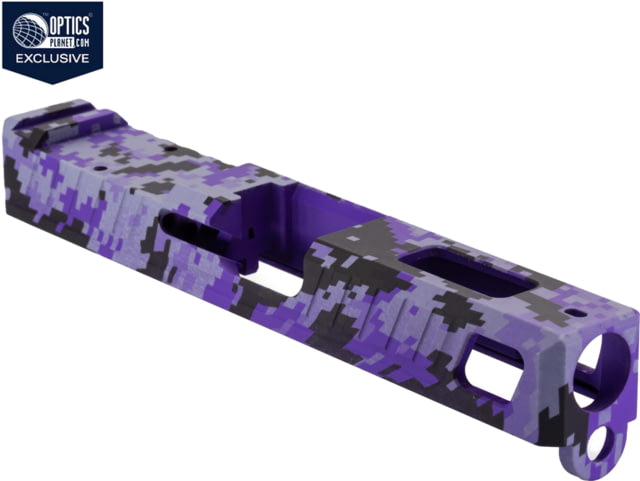 EDEMO American Tactical Arms OPMOD ATA19 Badger Slide W/ Optic Cut Glock 19 Gen 3 Purple Digital SLD-ATA19-BDR-DIGI-PURP-RMR EDEMO1 - Opmod