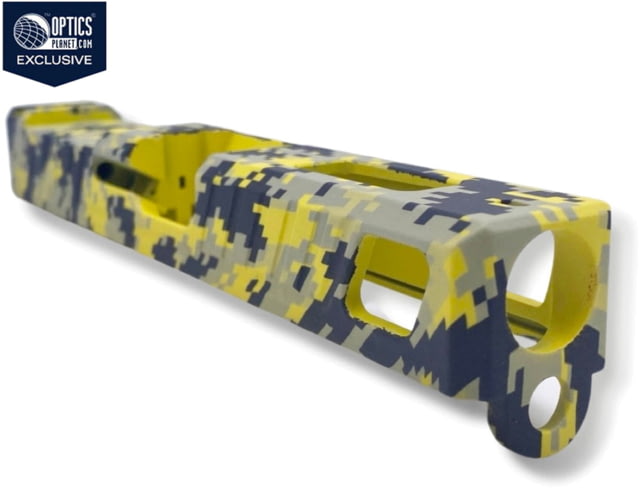 American Tactical Arms OPMOD ATA19 Badger Stripped Slide w/Optic Cut Gen 3 Yellow Digital - Opmod