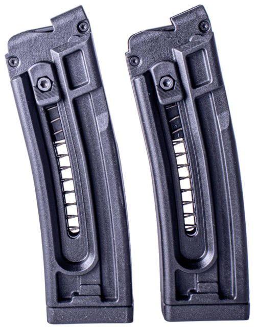 rican Tactical Imports GSG-16 .22LR 10 Round Short Rifle Magazine Twin Pack Black 10 Ammo