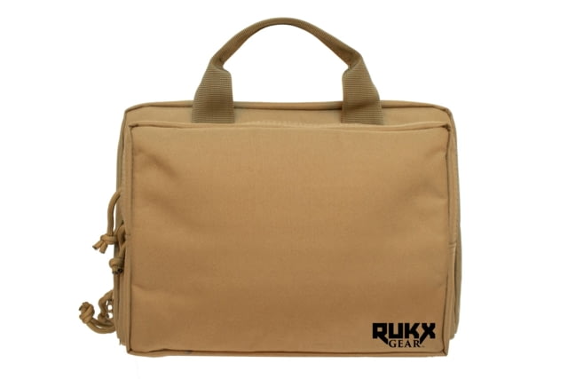 RUKX Gear Double Pistol Case Tan 9x12x9.5