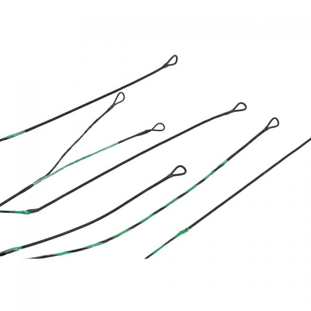 Americas Best Bowstrings Premium String Set Green/Black Halon - Americas Best Bowstrings