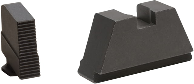 AmeriGlo 4XL Tall Black serrated .385in FRONT Flat Black .480in REAR Fits all Glock