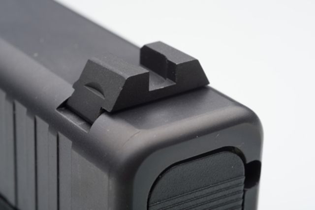 Ameriglo Black Rear Sight Flat Notch Classic .256 Height .150 Width For Glock 42/43 by USA AmeriGlo Pistol Tritium & Fiber Optic Night Sights