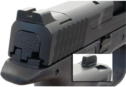 Ameriglo Black Sights - Complete Set - Thin Serrated Front / Black Rear - All S&W M&P Models - Ameriglo