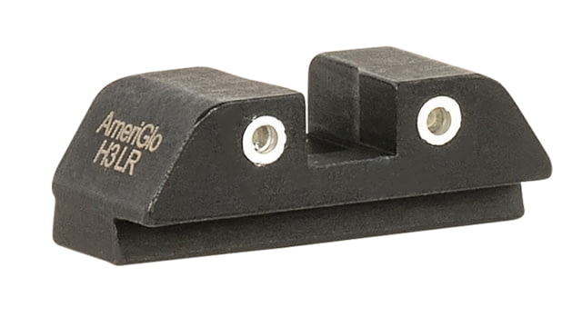 AmeriGlo GL8113R Classic Tritium Rear Sight For Glock Black Green Tritium Wit by USA AmeriGlo Pistol Sights