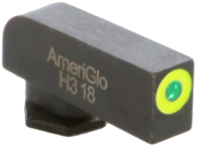 AmeriGlo Glock Pro-Glo Tritium Front Pistol Sights, Front Only, Green Tritium Lamp, LumiGreen Outline .180in H .125in W, GL-212T-180-GRC by USA AmeriGlo Pistol Sights