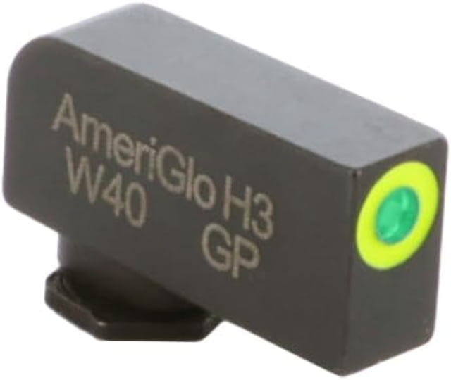 "AmeriGlo Glock Pro-Glo Tritium Front Pistol Sights, Front Only, Green Tritium Lamp, LumiGreen Outline FRONT .240 H .140 W, GL-212-240-GR-C" by USA AmeriGlo Pistol Sights