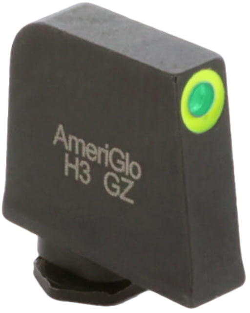 AmeriGlo Glock Pro-Glo Tritium Front Pistol Sights, Front Only - Green Tritium LumiGreen Outline Front .407in H .125in W, GL-212-407-G by USA AmeriGlo Pistol Sights