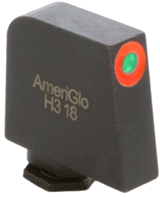 AmeriGlo Glock Pro-Glo Tritium Front Pistol Sights, Front Only - Green Tritium Orange Outline Front .407in H .125in W, GL-212-407-O by USA AmeriGlo Pistol Sights