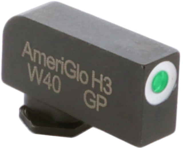 Ameriglo Night Sight, FRONT Only - Green w/ White Outline - For Glocks, .240 Height GL-112-240 by USA AmeriGlo Pistol Tritium & Fiber Optic Night Sights