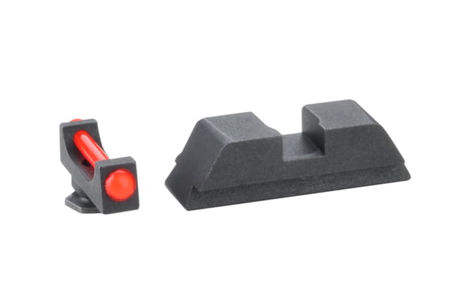 Ameriglo Ameriglo Night Sight Set Spec. Combo - Red Fiber Front / Flat Black Rear - For Glocks 17/19/22 - $48.39 at Optics Planet