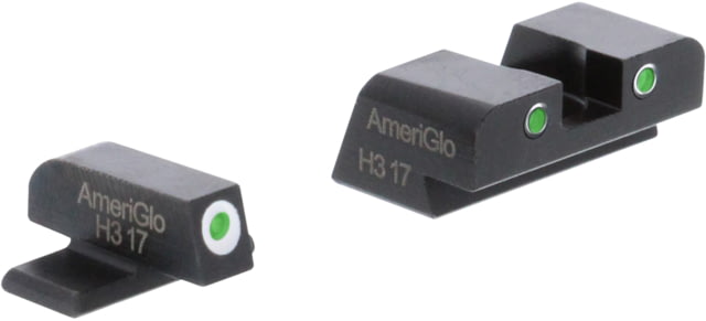 AmeriGlo Pistol Tritium Night Sights, Sig 225,226,228,239,2009, Green Front, Green Rear, SG-161 by USA AmeriGlo Pistol Sights