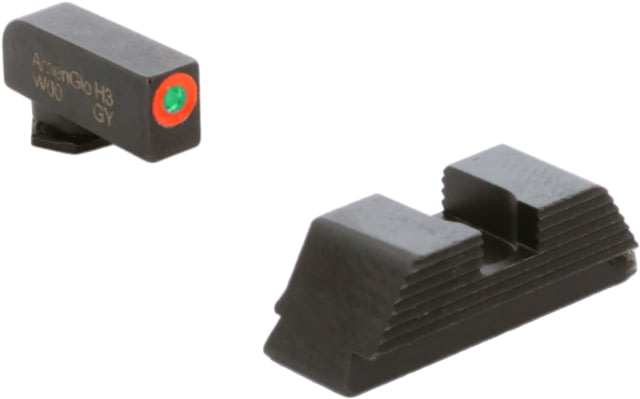 AmeriGlo Protector Sight Set for Walther PDP w/Green Tritium Orange Outline Front/ Black Serrated Rear, WA-433 by USA AmeriGlo Pistol Sights