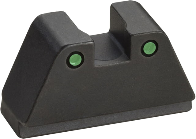 "AmeriGlo Rear Only-Green Tritium Lamp, 2-dot Black Outlines .429 H .150 Sq Notch fits MOS slide, GTR-209" by USA AmeriGlo Pistol Sights