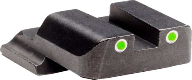 "AmeriGlo Rear Only-Green Tritium Lamp, 2-dot White Outlines .165 Sq Notch, SW-470R" by USA AmeriGlo Pistol Sights