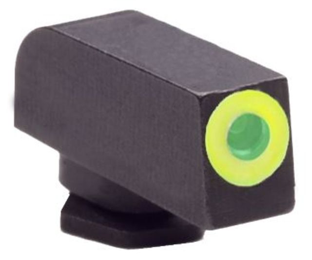 AmeriGlo Tritium Front All For Glock Models .200in. Height, std. .140in. wide, Pro Glo Front Sight, limeGRN Circle Outline GL-212-200-GR-C by USA AmeriGlo Pistol Sights