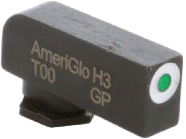 AmeriGlo Tritium Classic Front Sights for Glock w/Green Tritium White Outline Stock Front .200in H .125in W, GL-112-200-125 by USA AmeriGlo Pistol Sights