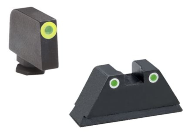Ameriglo Ameriglo Tritium Front Rear Tall Suppressor Set green green - $84.49 at Optics Planet