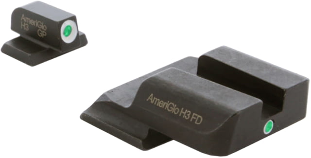 AmeriGlo Tritium i-Dot Night Sight Set All MP except Shield, Green Front/Rear SW-101 by USA AmeriGlo Pistol Tritium & Fiber Optic Night Sights