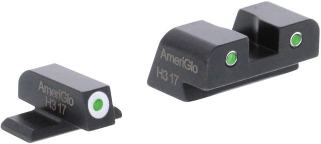 AmeriGlo Tritium Night Sight, Springfield XD, XD-M, Green Front, Green Rear, XD-191 by USA AmeriGlo Pistol Sights