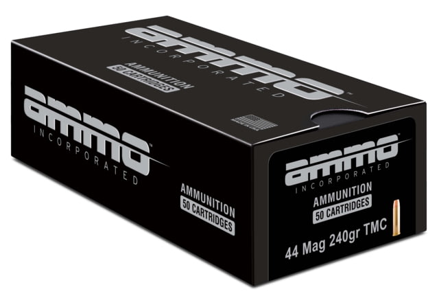 o Inc. .44 Magnum 240 Grain TMC Brass Cased Centerfire Pistol 50 Round Box Ammo