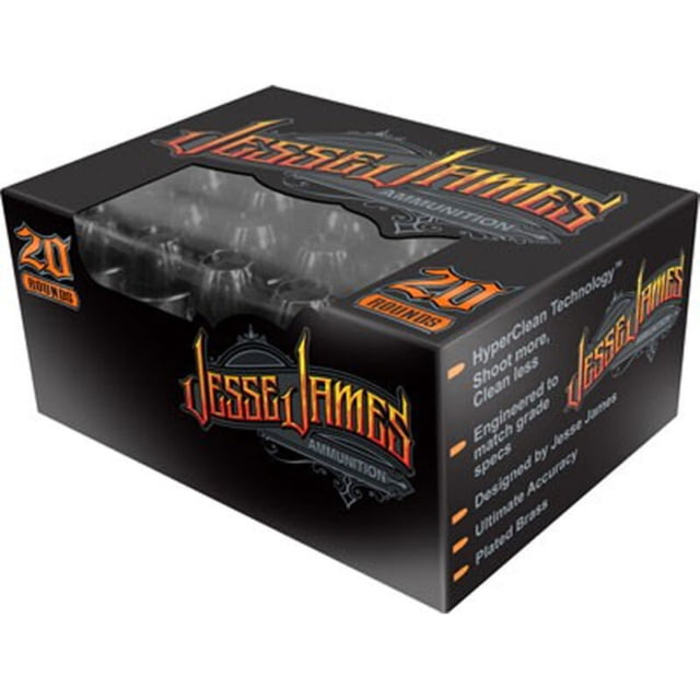 o Inc. Jesse James .45 ACP 230 Grain Hollow Point Brass Cased Centerfire Pistol 20 Rounds Ammo