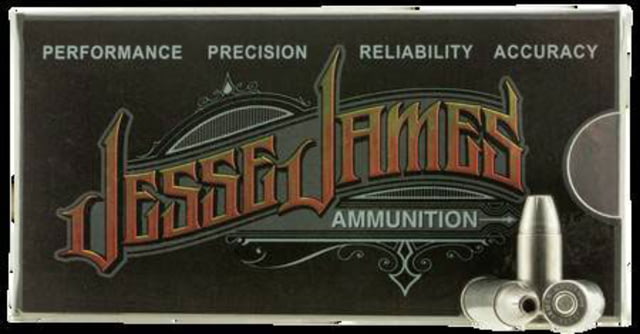 o Inc. Jesse James 9mm 115 Grain Hollow Point Brass Cased Centerfire Pistol 20 Rounds Ammo