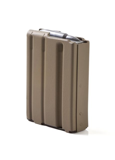 unition Storage Components AR-15 .223/5.56 Aluminum Magazine 10 Round FDE Marlube/Grey Follower Ammo