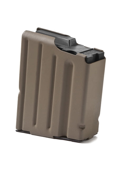 EDEMO Ammunition Storage Components AR Rifles 308 Win SR25 Stainless Steel Magazine 10 Round FDE Marlube/Black Follower  EDEMO7 - Ammunition Storage Components